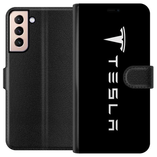 Samsung Galaxy S21 Plånboksfodral Tesla