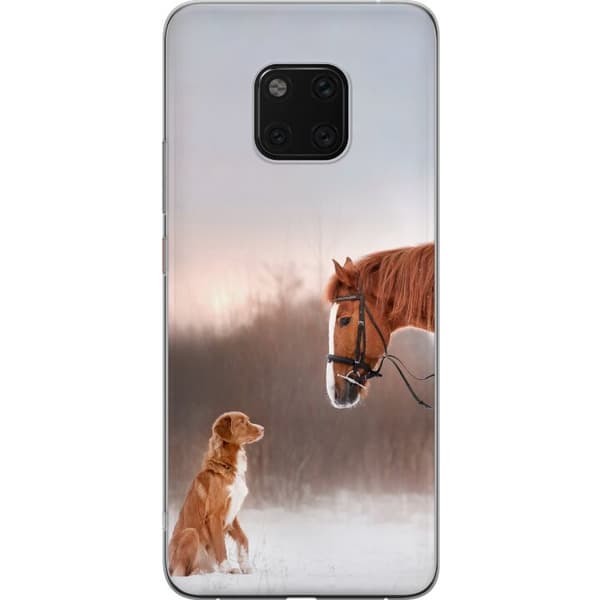 Huawei Mate 20 Pro Läpinäkyvä kuori Härkä & Koira