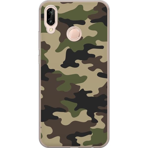 Huawei P20 lite Gennemsigtig cover Militær