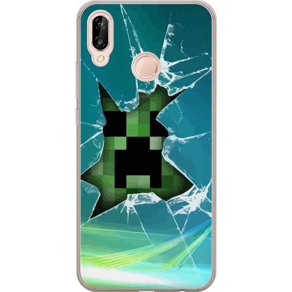 Huawei P20 lite Gennemsigtig cover MineCraft