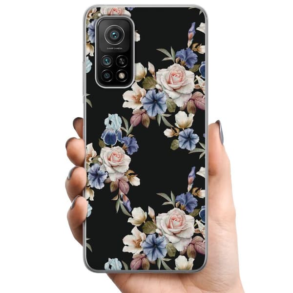 Xiaomi Mi 10T Pro 5G TPU Matkapuhelimen kuori Kukkaisten
