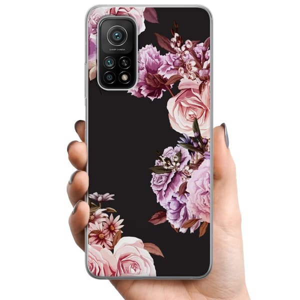 Xiaomi Mi 10T Pro 5G TPU Matkapuhelimen kuori Kukat