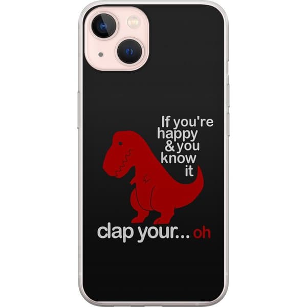 Apple iPhone 13 mini Gennemsigtig cover Dinosaur