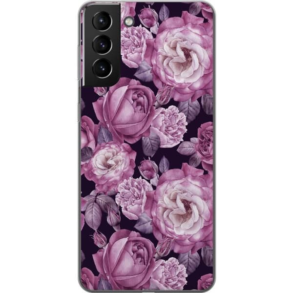 Samsung Galaxy S21+ 5G Gennemsigtig cover Blomster