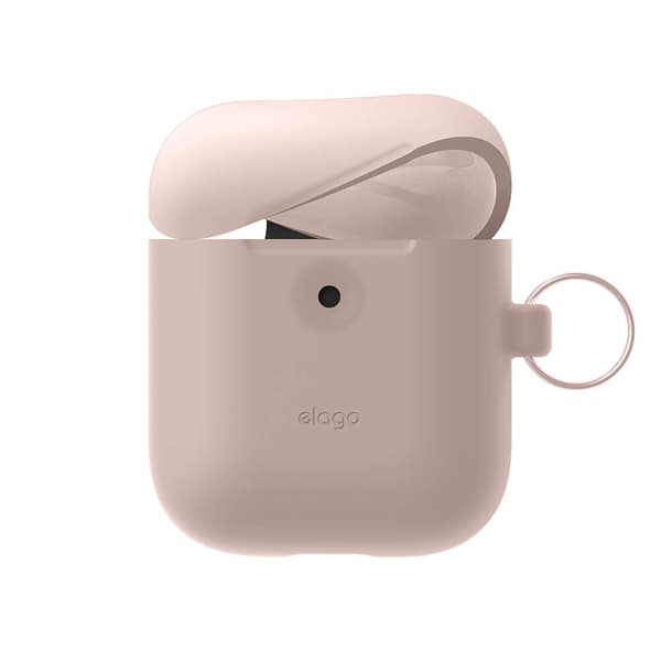 Elago AirPods 3 Skal Silicone Hang Case Sand Pink