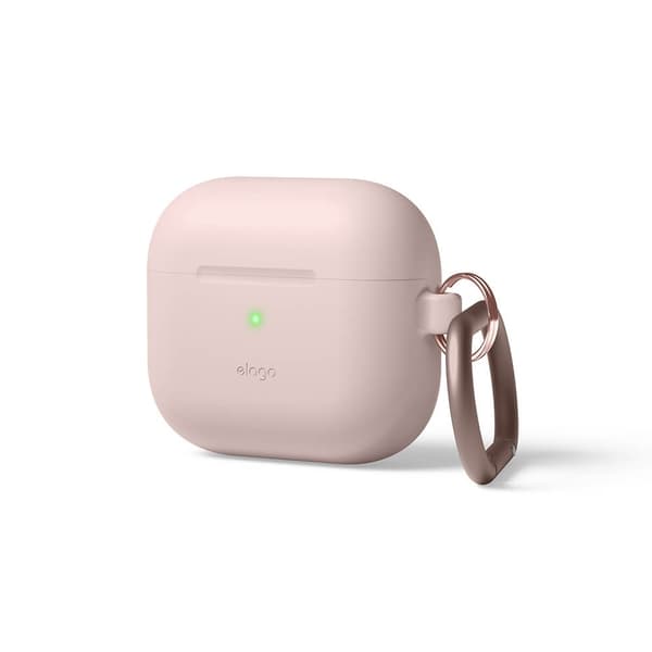 Elago AirPods 3 Skal Silicone Hang Case Sand Pink