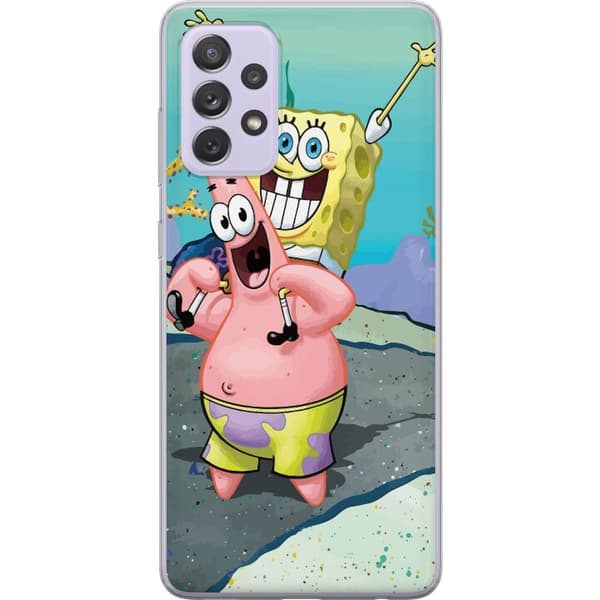 Samsung Galaxy A52s 5G Gennemsigtig cover SpongeBob Kvadrat