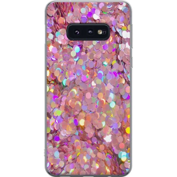 Samsung Galaxy S10e Läpinäkyvä kuori Kimalteleva