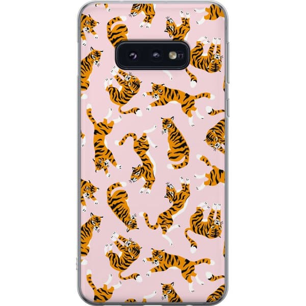 Samsung Galaxy S10e Läpinäkyvä kuori tiikeri