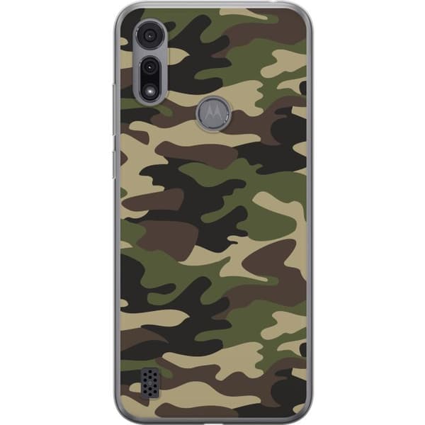 Motorola Moto E6i Gjennomsiktig deksel Militær