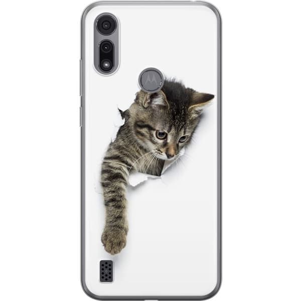 Motorola Moto E6i Gjennomsiktig deksel Katt