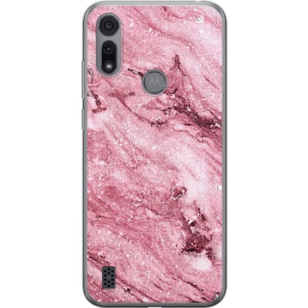 Motorola Moto E6i Gjennomsiktig deksel rosa