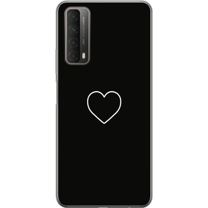 Huawei P smart 2021 Genomskinligt Skal Hjärta
