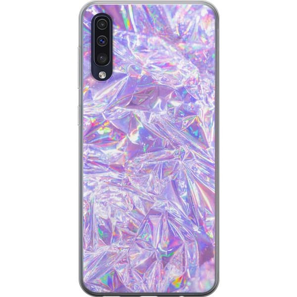 Samsung Galaxy A50 Läpinäkyvä kuori Hologeeniset timantit