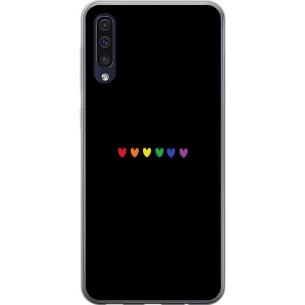 Samsung Galaxy A50 Gennemsigtig cover Stolt Hjerter