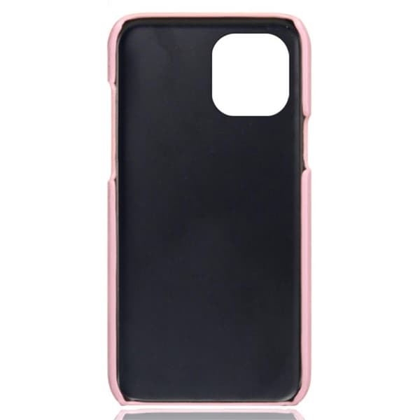 SKALO iPhone 13 PU-Läder Korthållare Skal - Rosa