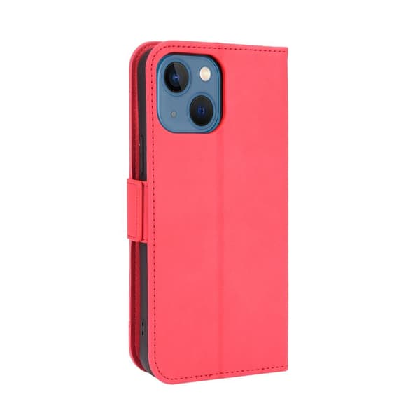 SKALO iPhone 13 6-RUM Pungetaske - Rød