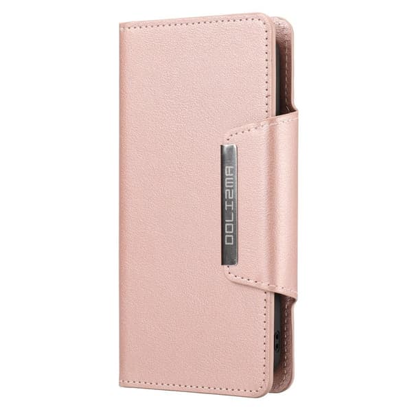SKALO iPhone 13 DOLIZMA 2 i 1 Magnet Plånboksfodral - Roséguld