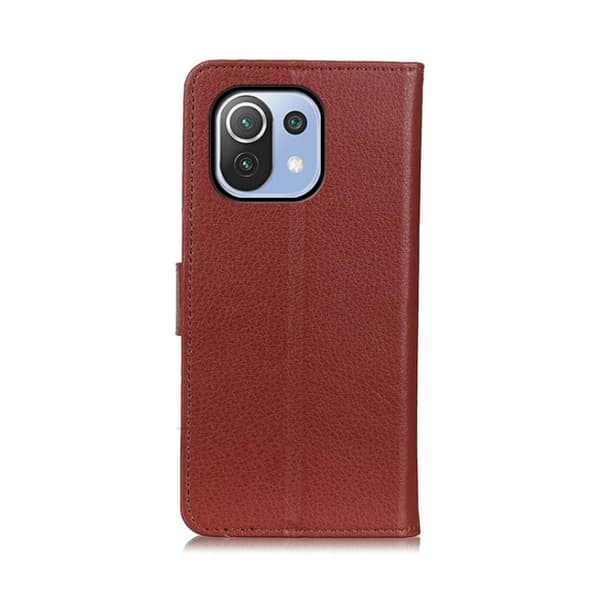 Xiaomi Mi 11 Plånboksfodral med Stativ - Brun