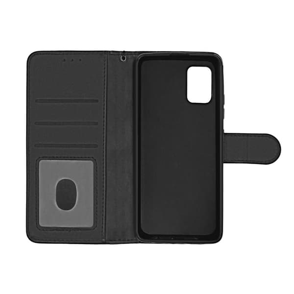 Samsung Galaxy A51 Plånboksfodral med Stativ & Kortfack - Svart