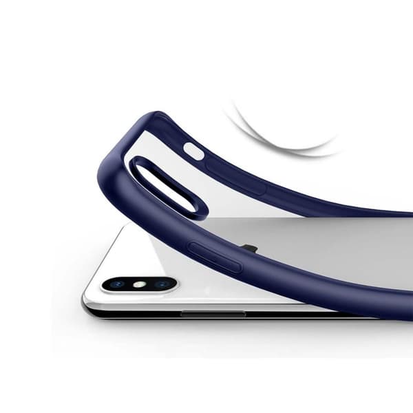Stöttåligt Mobilskal iPhone XS Max - Blå/Transparent