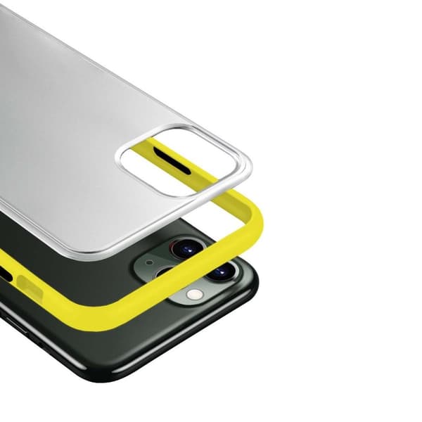 iPhone 11 Pro Max Mobilskal TPU - Gul/Transparent