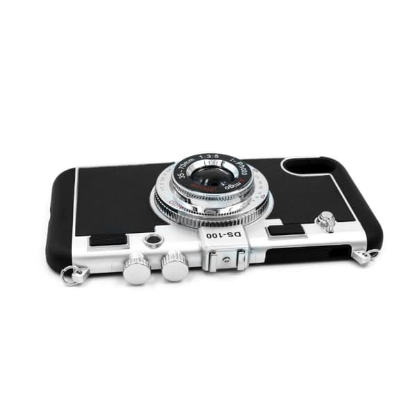 Mobilskal Silikon iPhone XS Max Kameramotiv - Svart