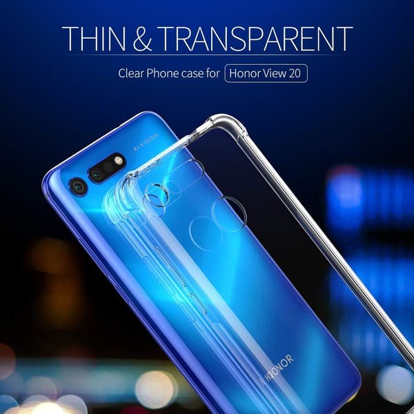 Stöttåligt Mobilskal Huawei Honor View 20 - Transparent