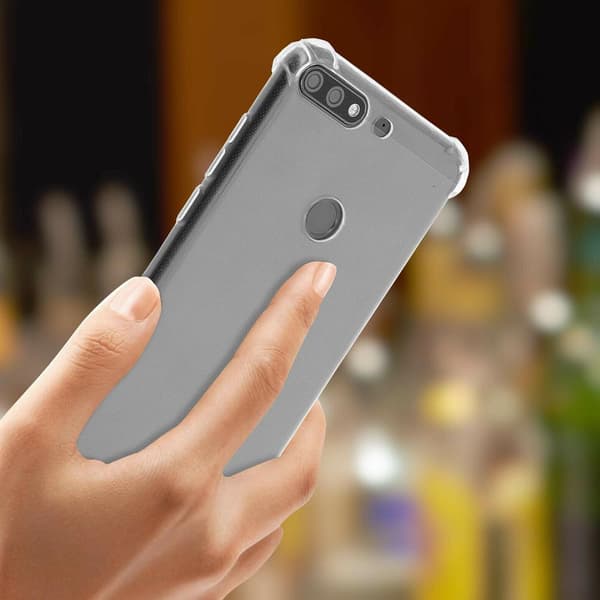 Stöttåligt Mobilskal Huawei Y7 2018 - Transparent