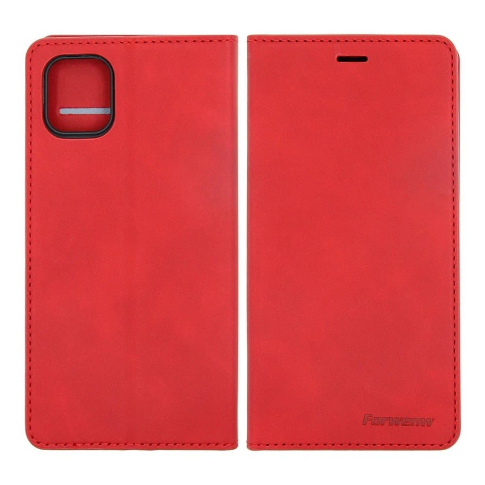 Flip Stand Magnetische Leather Case For iPhone 11 Pro Max Red