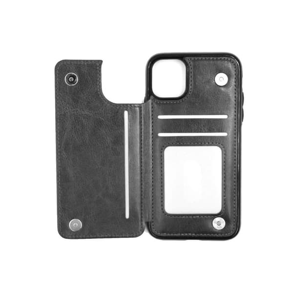 iPhone 11 Pro Max Mobilskal med Kortfack - Svart