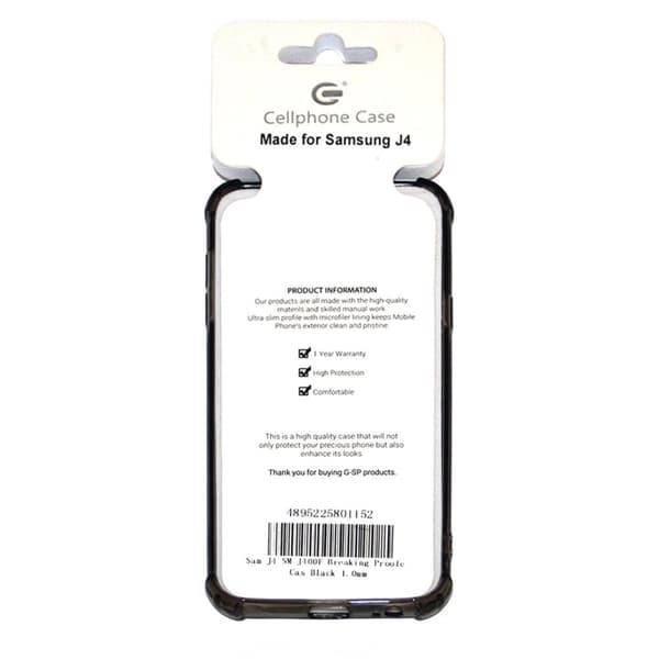Stöttåligt Mobilskal Samsung Galaxy J4 - Svart