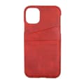 Pikkukuva 4 / 6: Mobilskal Läder med Kortfack iPhone 11 Pro Max - Röd