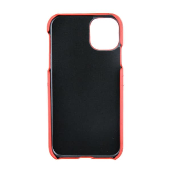 Mobilskal Läder med Kortfack iPhone 11 Pro Max - Röd