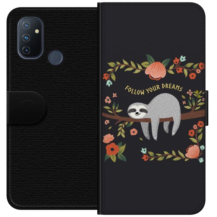 OnePlus Nord N100 Plånboksfodral Sloth of wisdom