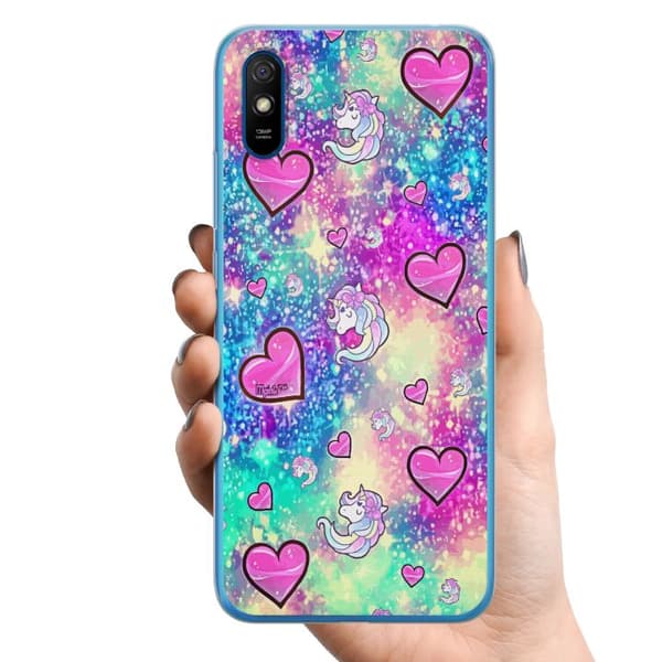 Xiaomi Redmi 9A TPU Mobildeksel Enhörning