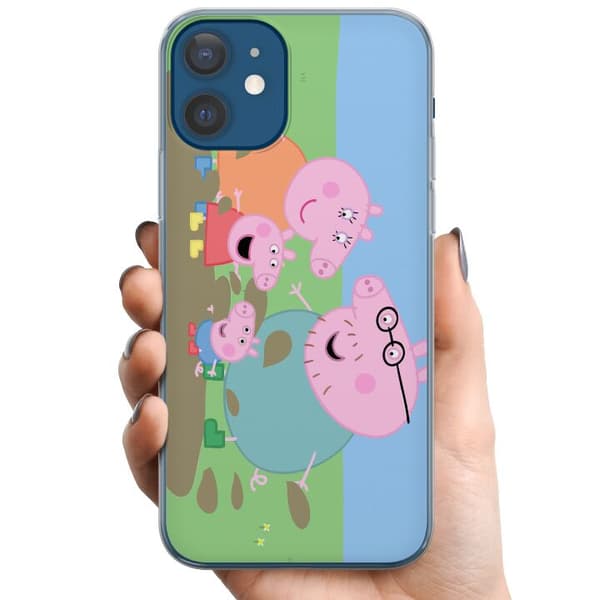 Apple iPhone 12 TPU Mobilskal Greta Gris