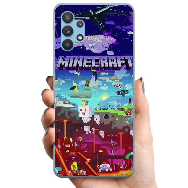 Samsung Galaxy A32 5G TPU Mobilcover Minecraft