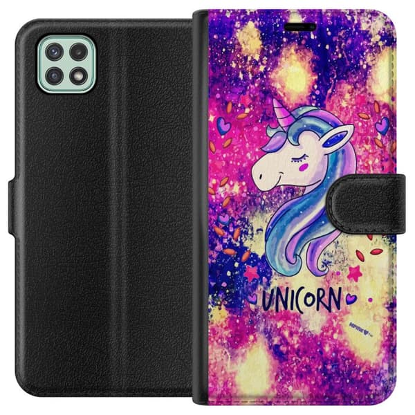 Samsung Galaxy A22 5G Plånboksfodral Unicorn Enhörning