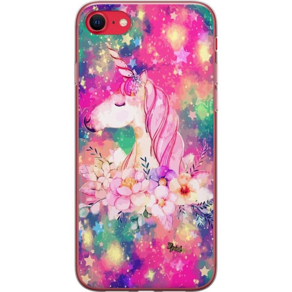 Apple iPhone SE (2020) Genomskinligt Skal Unicorn Enhörning
