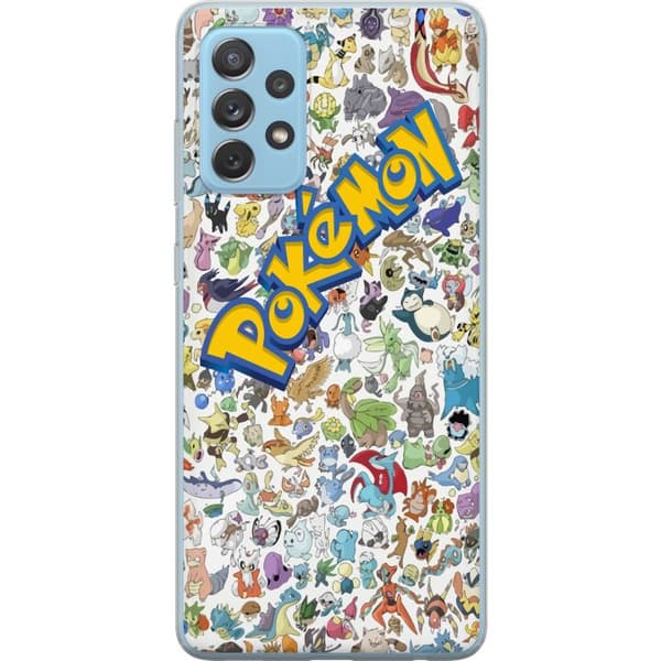 Samsung Galaxy A52 5G Genomskinligt Skal Pokemon