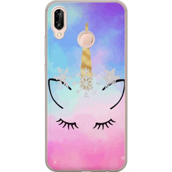 Huawei P20 lite Cover / Mobilcover - Enhjørning