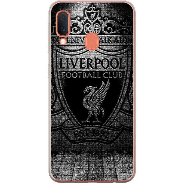 Samsung Galaxy A20e Genomskinligt Skal Liverpool FC
