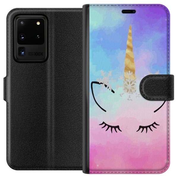 Samsung Galaxy S20 Ultra Tegnebogsetui Enhjørning
