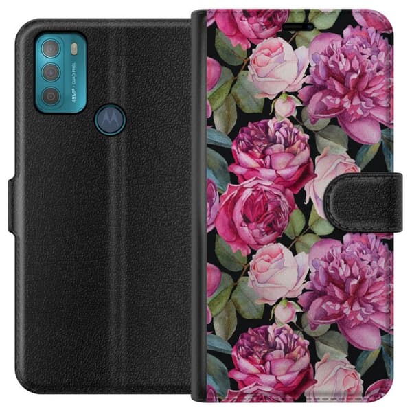 Motorola Moto G50 Lompakkokotelo Kukat