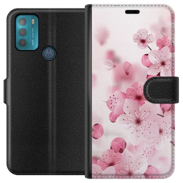 Motorola Moto G50 Plånboksfodral Cherry Blossom