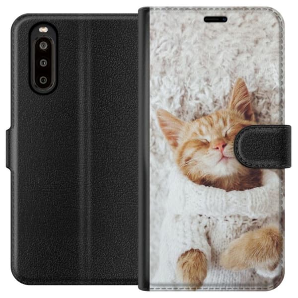 Sony Xperia 10 II Lompakkokotelo Kissa