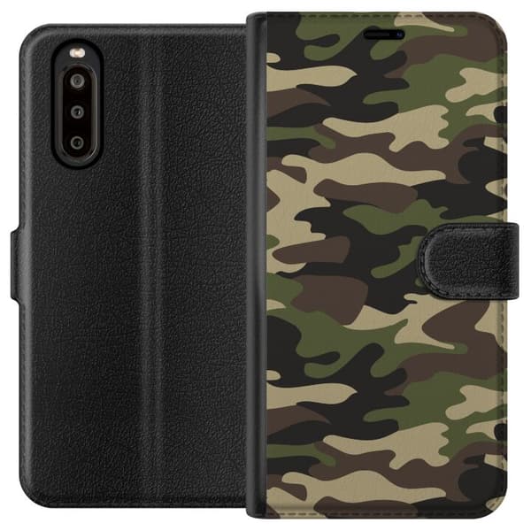 Sony Xperia 10 II Tegnebogsetui Militær