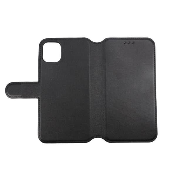 iPhone 11 Plånboksfodral Läder Rvelon - Svart