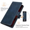 Pikkukuva 4 / 8: SKALO iPhone 13 Pro Premium Wallet Lompakkokotelo - Tummansininen